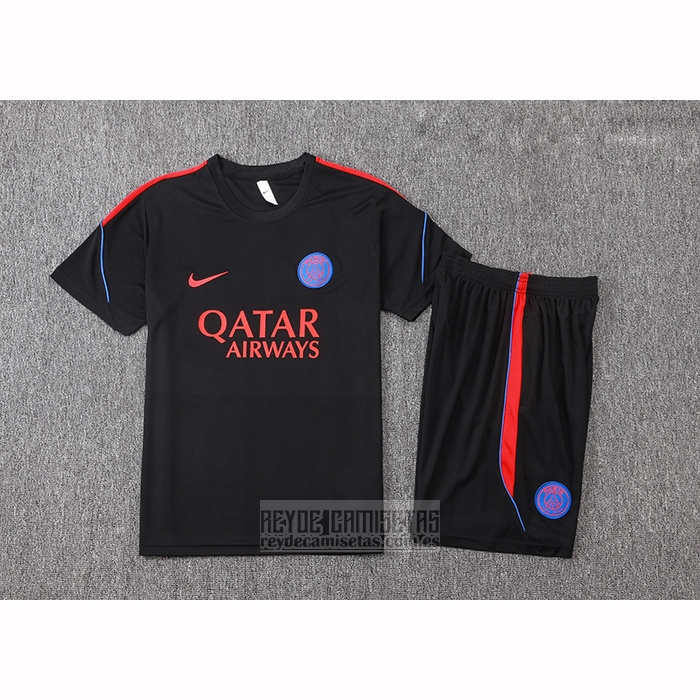 Chandal del Paris Saint-Germain Manga Corta 2026-2027 Negro - Pantalon Corto